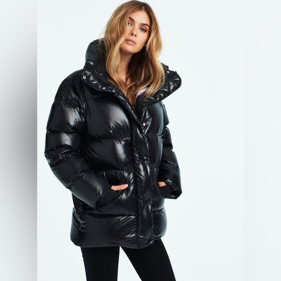 SAM NYC ZOE Puffer Down Coat In Jet Black - Picture 15 of 15